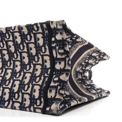 Christian Dior Oblique Small Book Tote Blue Multicolor 9 of 10