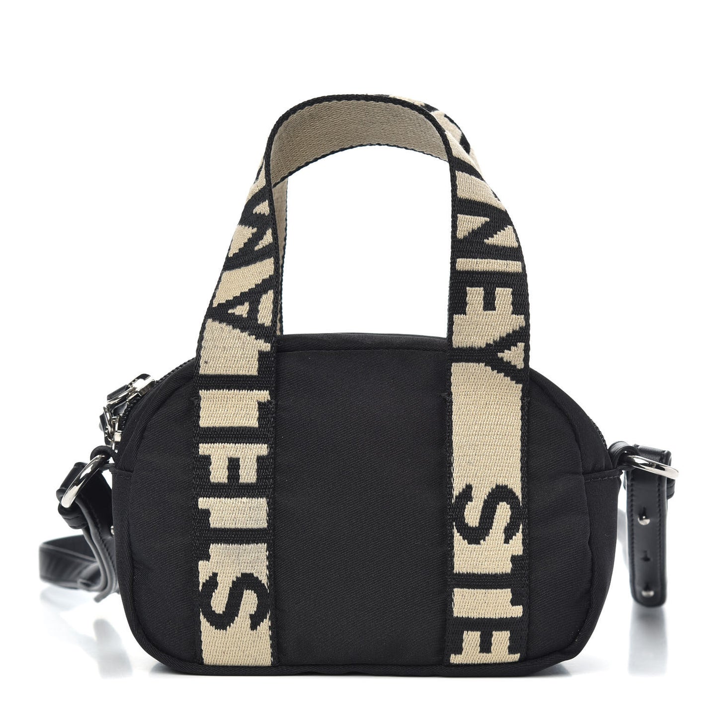 Eco Nylon Mini Boston Crossbody Bag Black