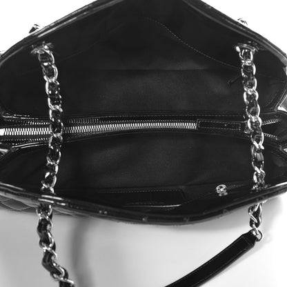 Chanel Patent Quilted Medium Just Mademoiselle Black 5 of 7