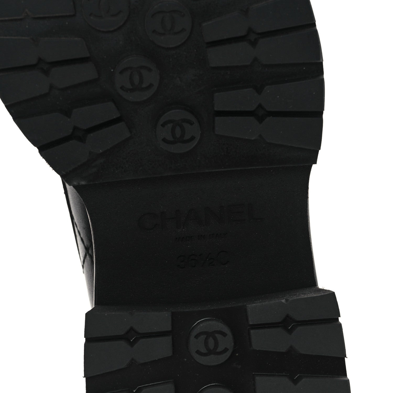 Chanel Calfskin Quilted CC Mocassin Loafers 36.5 Black 7 of 10