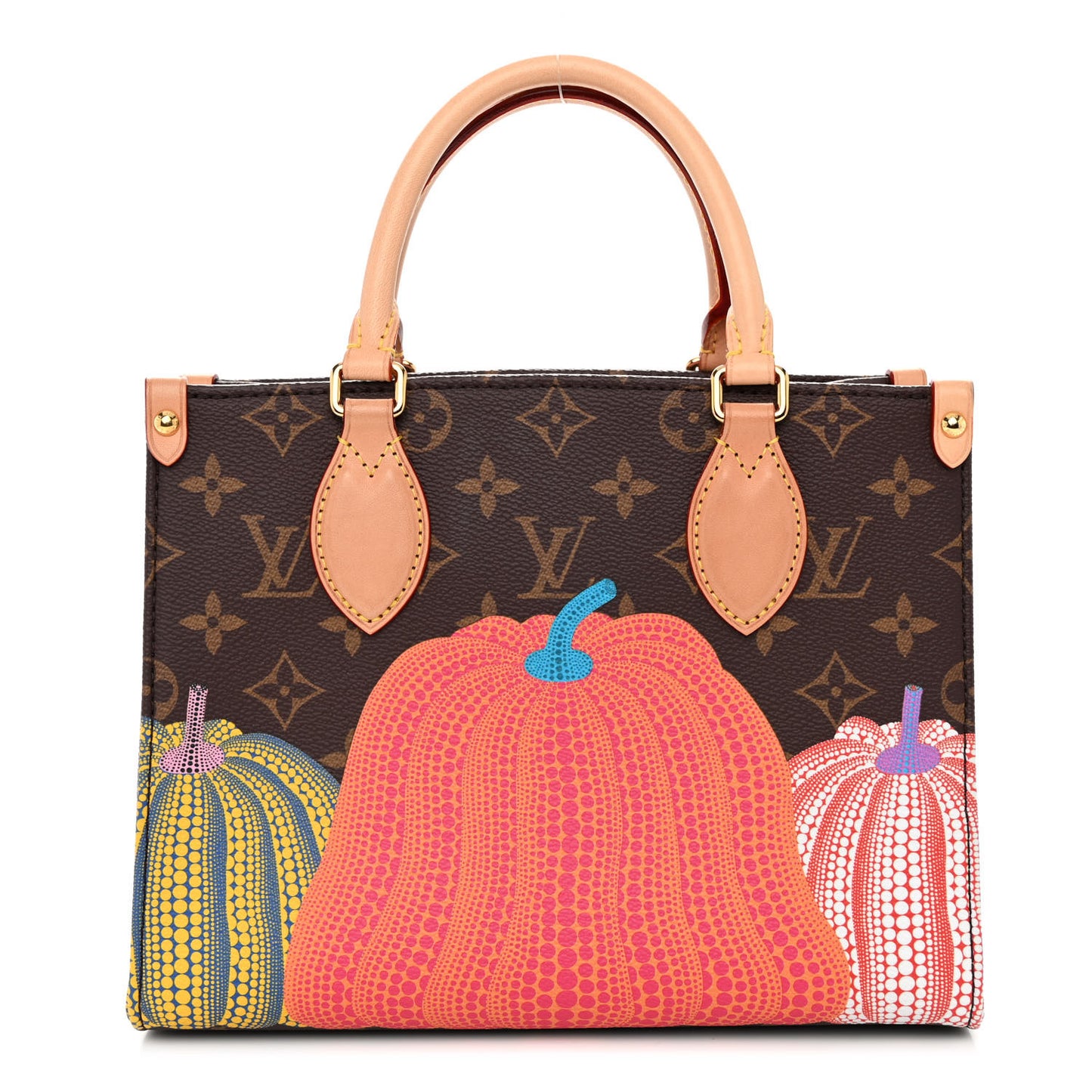 LV X YK Monogram Pumpkin Onthego PM Multicolor