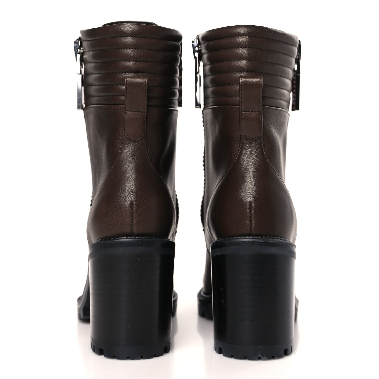 En Hiver Mixed Dual-Zip Booties 36.5 Arabica
