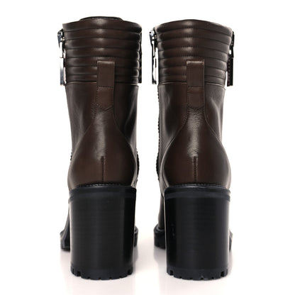 Christian Louboutin En Hiver Mixed Dual-Zip Booties 36.5 Arabica 5 of 11