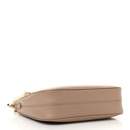 Prada Saffiano Re-Edition 2005 Shoulder Bag Cammeo Beige 3 of 12