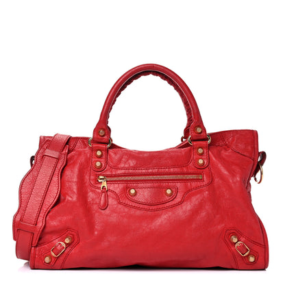 Balenciaga Agneau Giant 12 Gold Hardware City Rouge Cardinal 1 of 23
