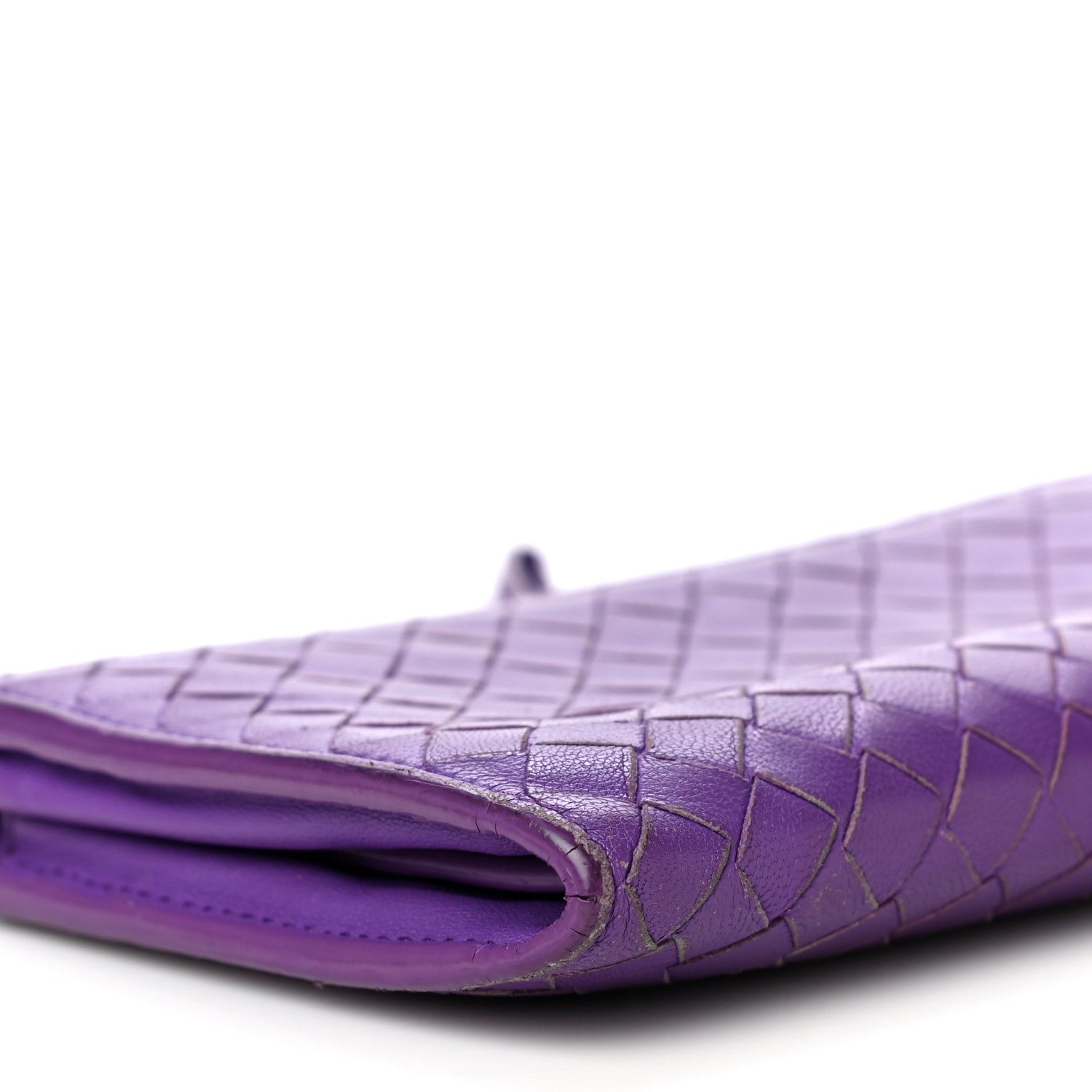 Bottega Veneta Nappa Intrecciato Wristlet Zip Wallet Byzantine 10 of 21