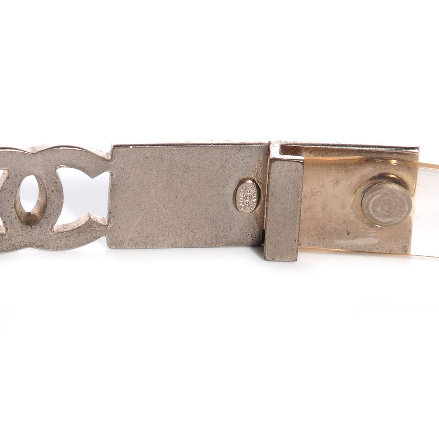 Chanel Translucent CC Belt Silver 4 of 18
