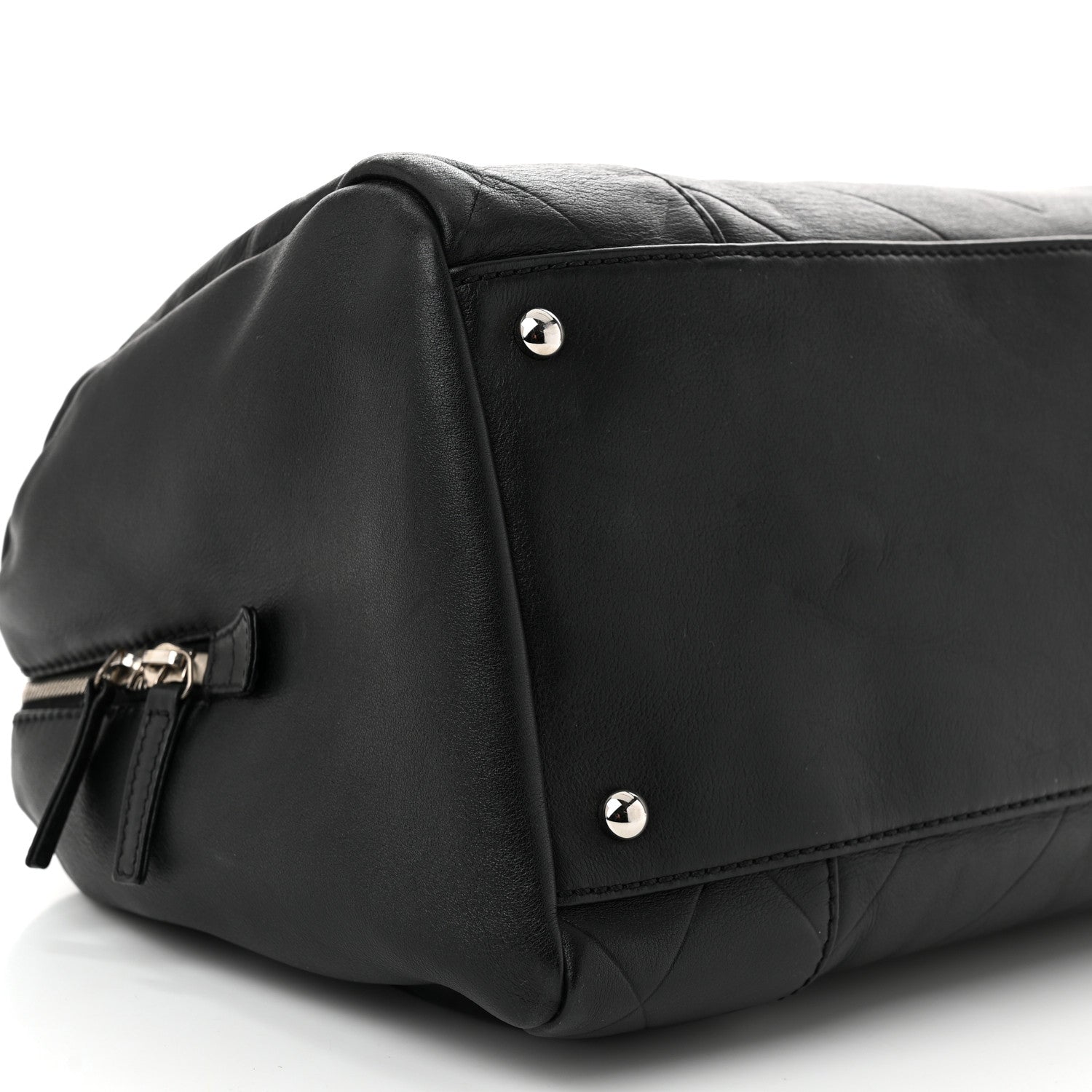 Chanel Calfskin CC Chevron All Day Long Boston Black 9 of 10