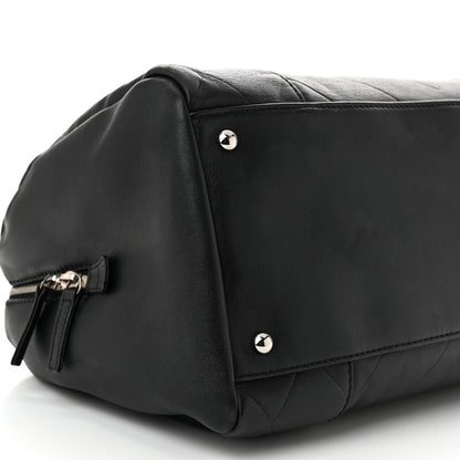 Chanel Calfskin CC Chevron All Day Long Boston Black 9 of 10