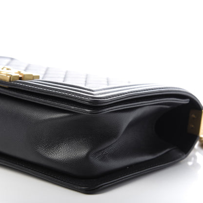 Chanel Caviar Quilted Medium Boy Flap Black 7 of 10
