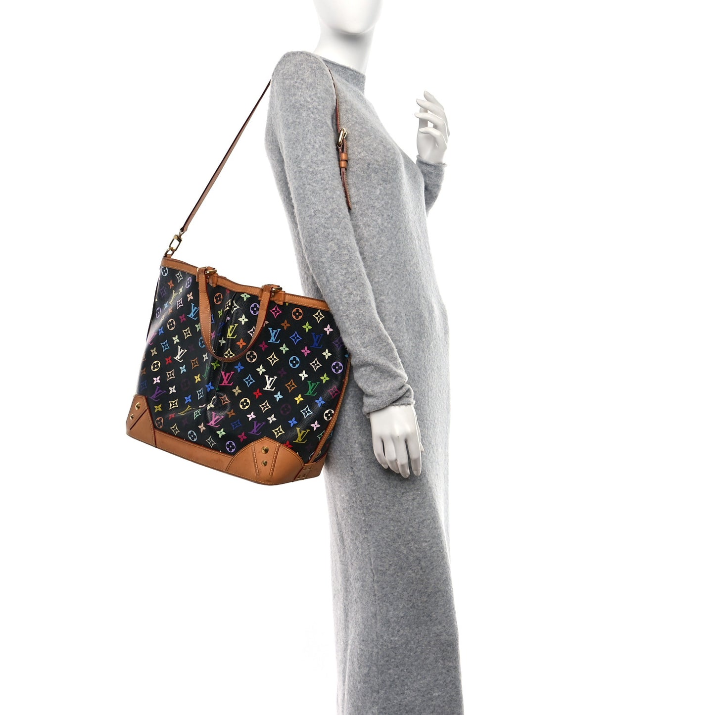 LOUIS VUITTON Monogram Multicolor Sharleen GM Black