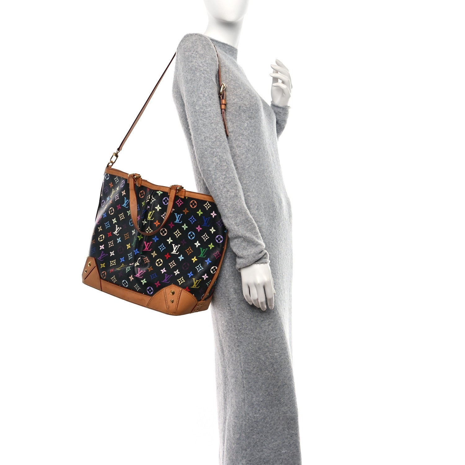 Louis Vuitton LOUIS VUITTON Monogram Multicolor Sharleen GM Black 2 of 8