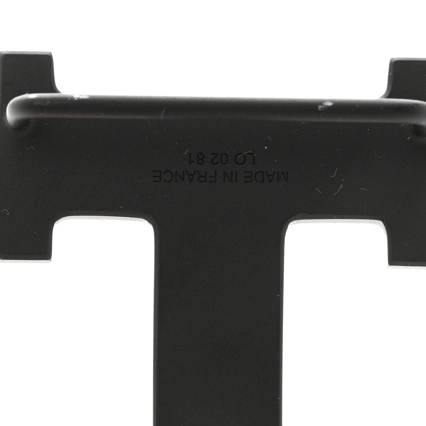 PVD Plated 32mm H Belt Buckle Black
