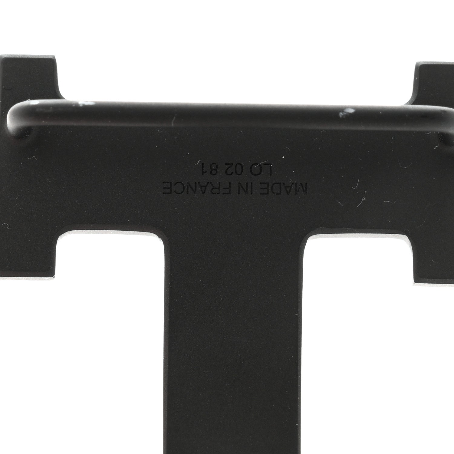 Hermes PVD Plated 32mm H Belt Buckle Black 3 of 3