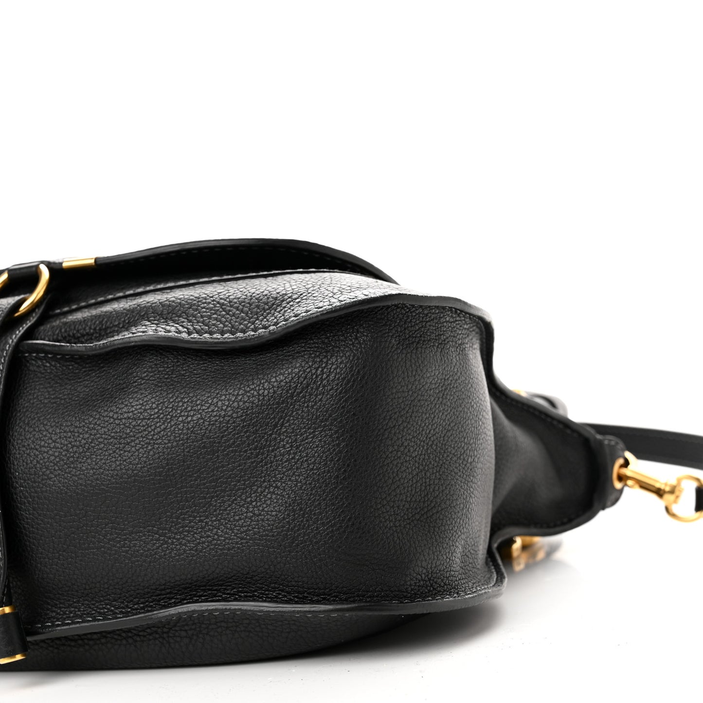 Calfskin Medium Marcie Satchel Black