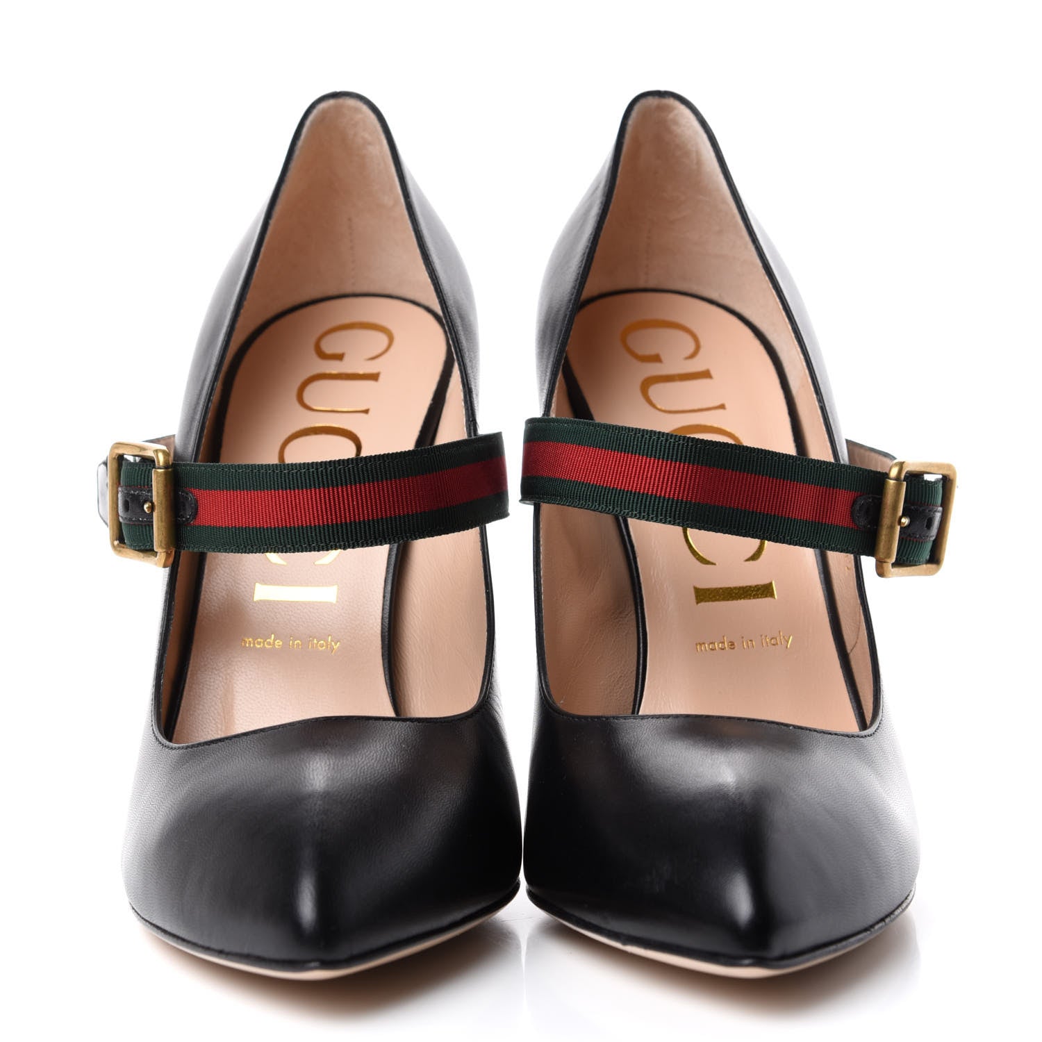 Gucci Malaga Kid Sylvie High Heel Pumps 41 Black 2 of 11