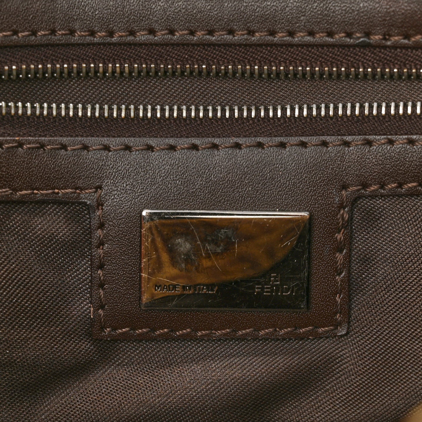 Zucchino Vitello Shoulder Bag Testa di Moro Beige