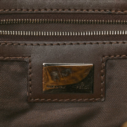 Fendi Zucchino Vitello Shoulder Bag Testa di Moro Beige 6 of 14