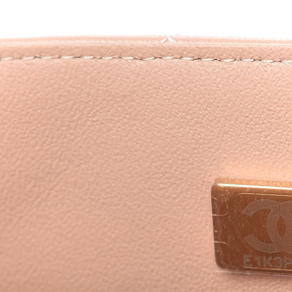 Chanel Lambskin Quilted Mini Top Handle Rectangular Flap Beige 9 of 11