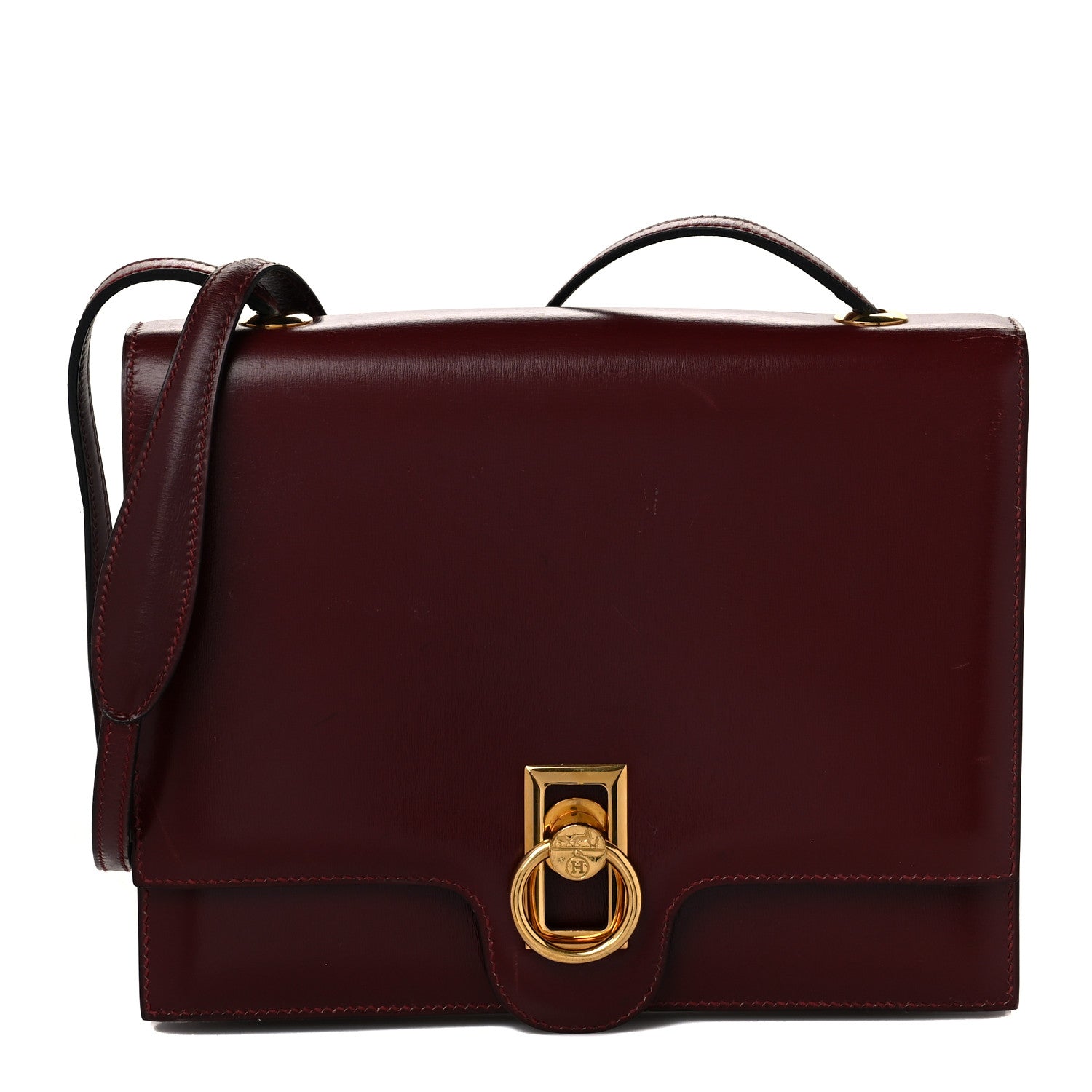 Hermes Box Sack Ex-Libris Shoulder Bag Rouge H 1 of 14