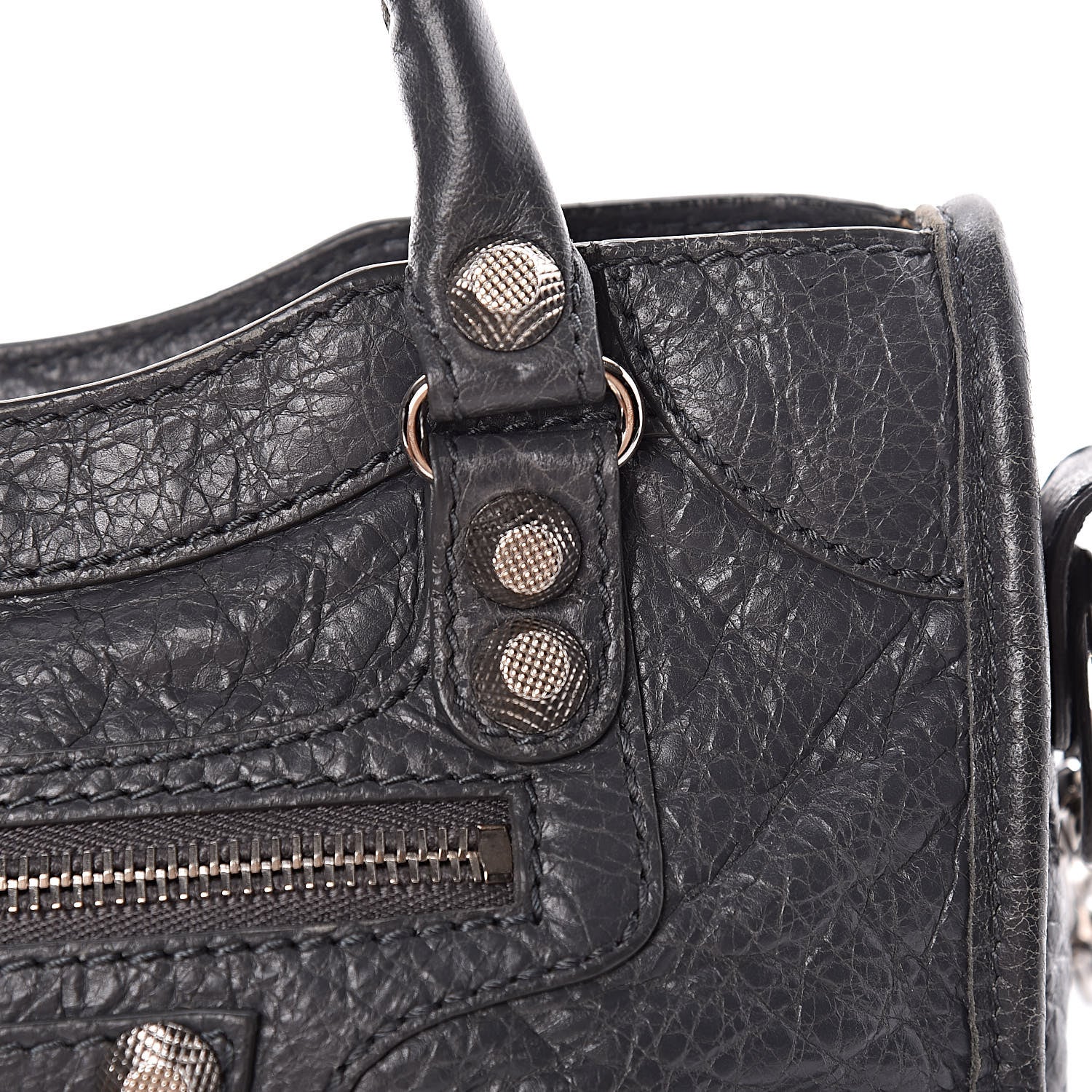 Balenciaga Agneau Giant 12 Silver Hardware Mini City Gris Tarmac 9 of 19