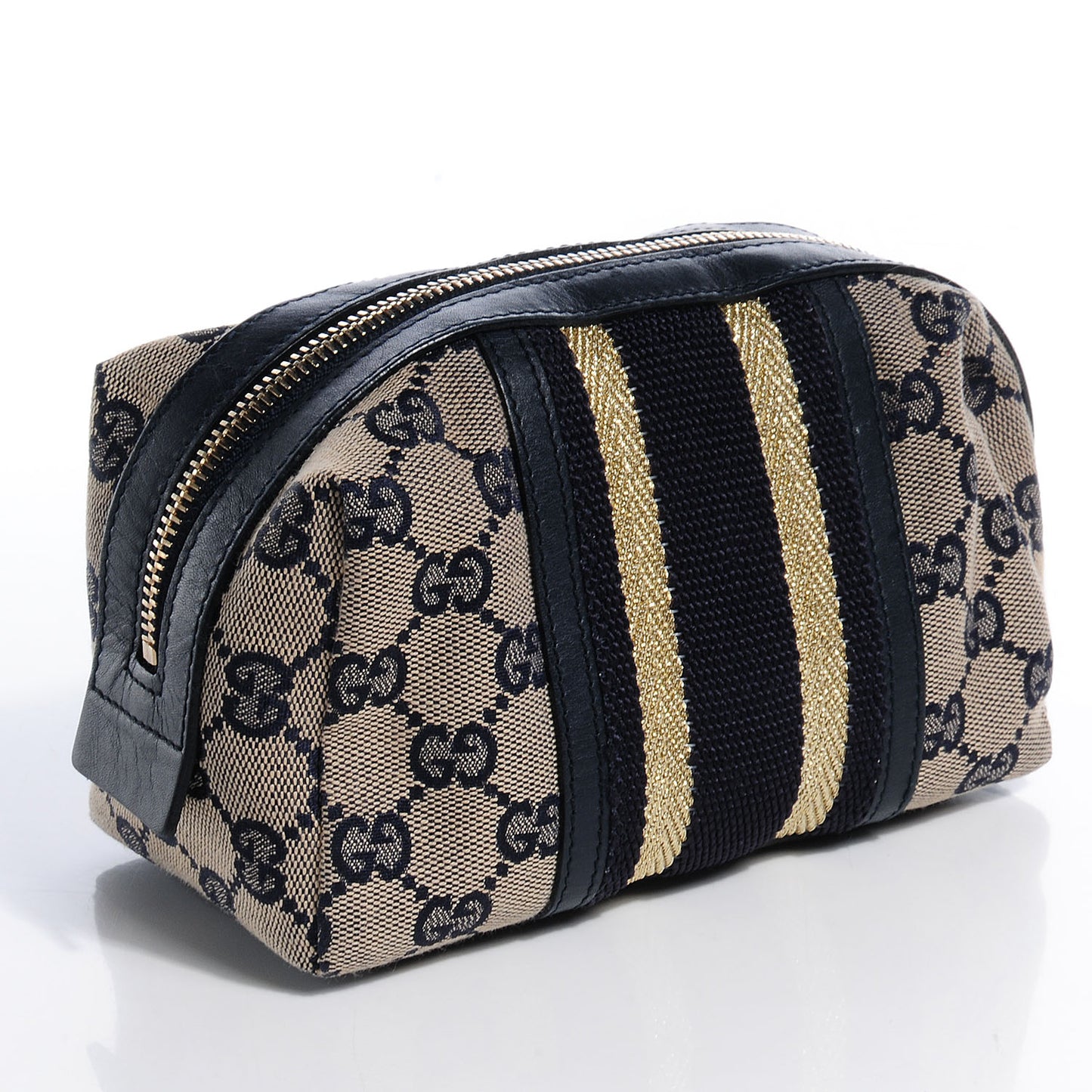 Monogram Web Small Cosmetic Case Navy