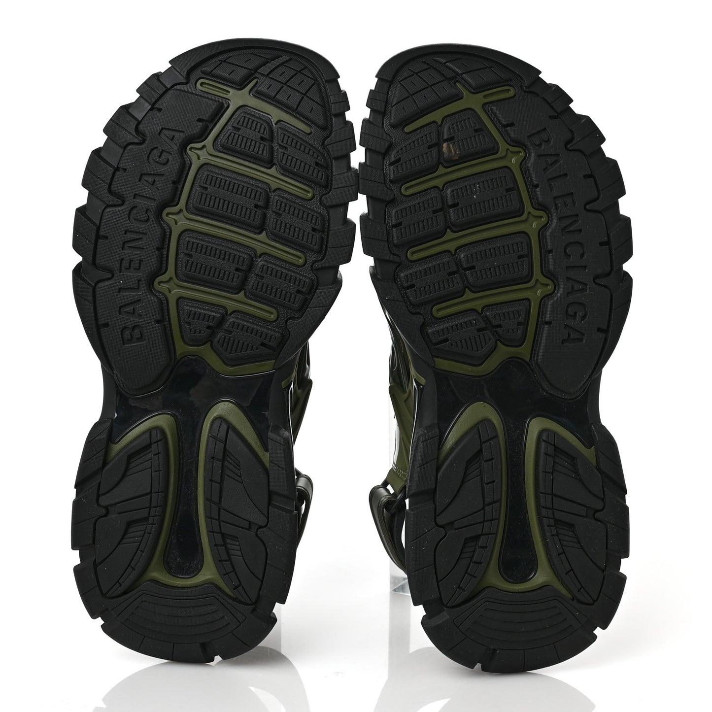 Neoprene Rubber Mens Track Sandals 44 Dark Kaki