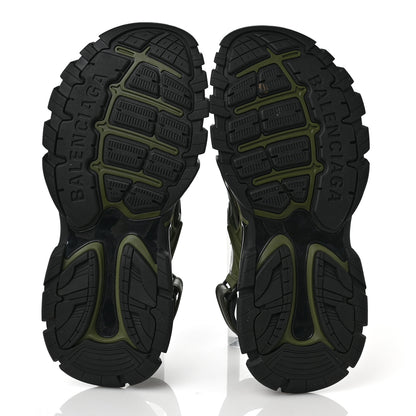 Balenciaga Neoprene Rubber Mens Track Sandals 44 Dark Kaki 6 of 8