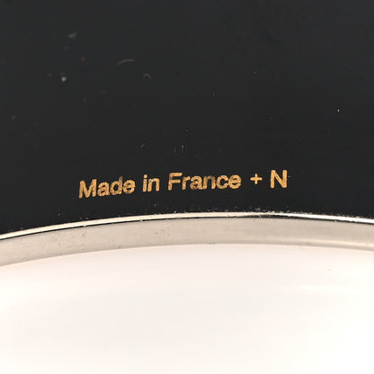 Hermes Enamel Printed Wide Balcons du Guadalquivir Bracelet 70 Black 5 of 5