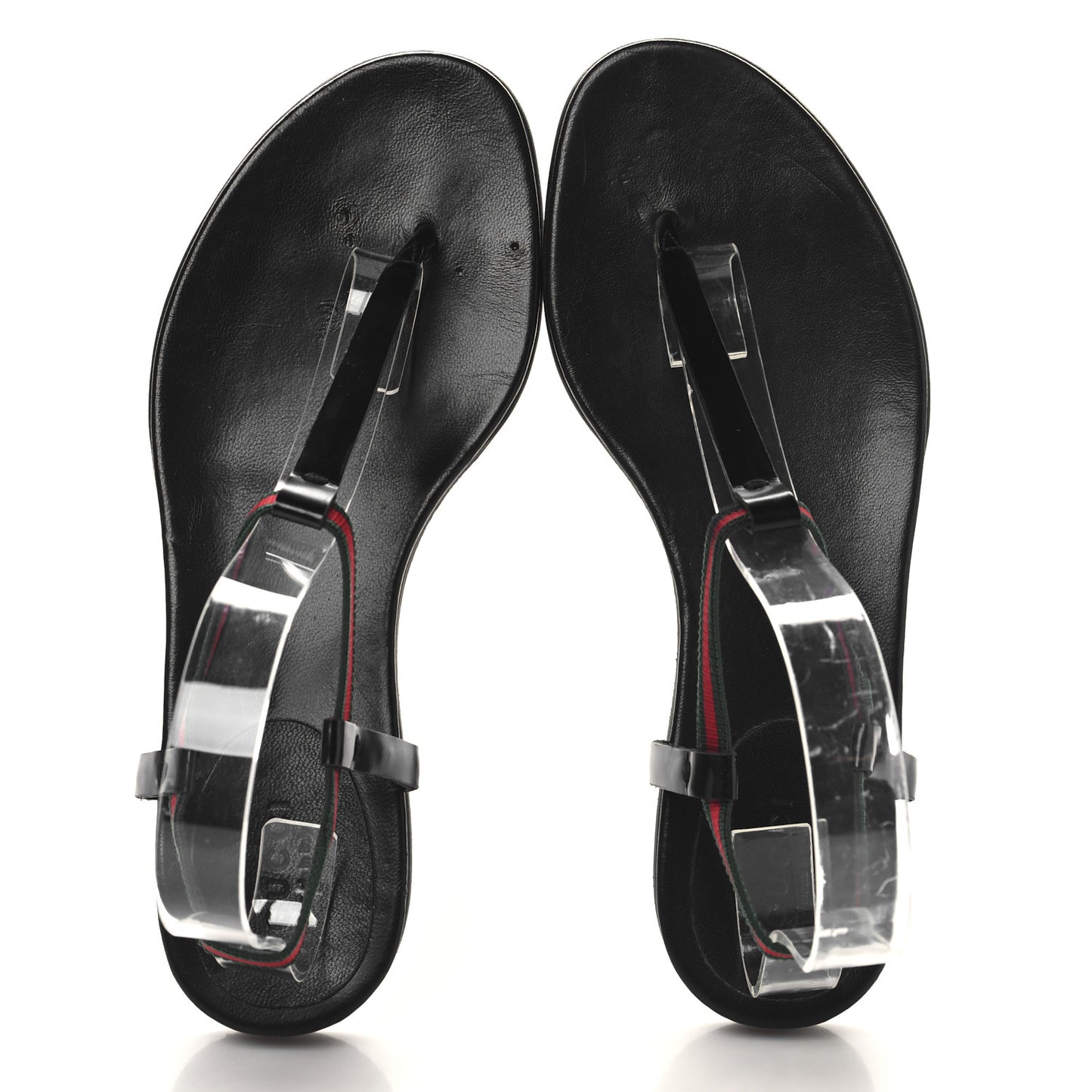 Nappa Web Wimbledon Thong Sandals 37 Black