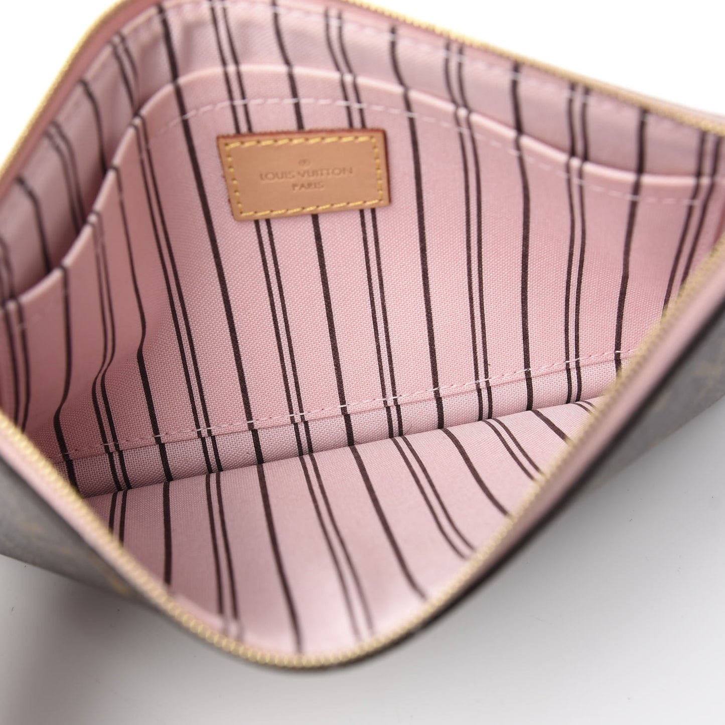 Monogram Neverfull MM GM Pochette Rose Ballerine
