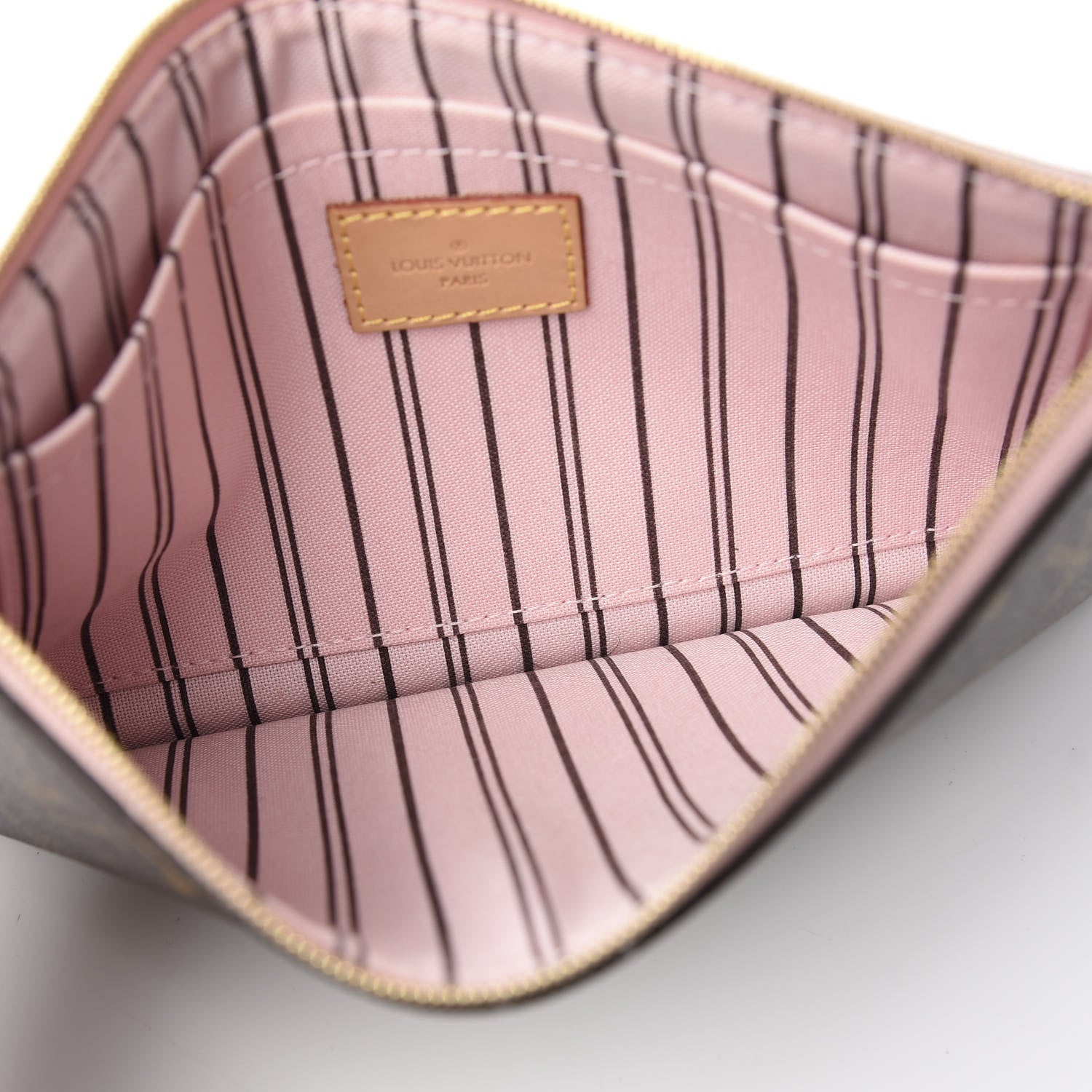 Louis Vuitton Monogram Neverfull MM GM Pochette Rose Ballerine 4 of 7