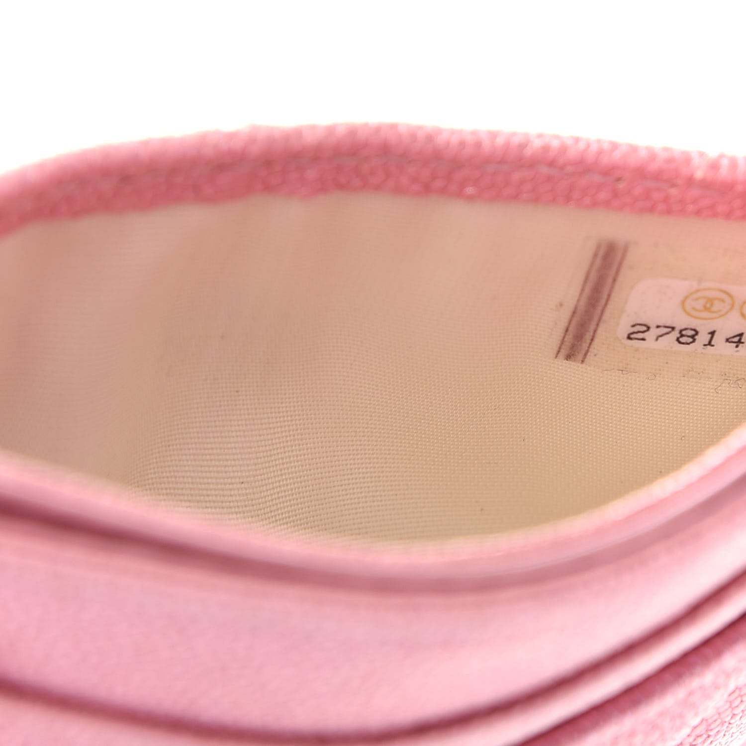 Chanel Iridescent Caviar Quilted Card Holder Rose Pink 8 of 8