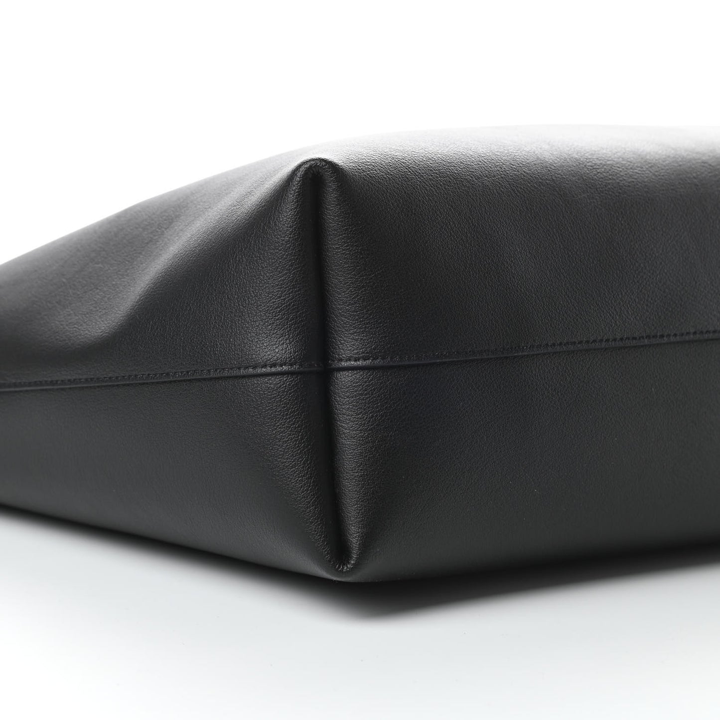 Calfskin Large Shopping Tote Black