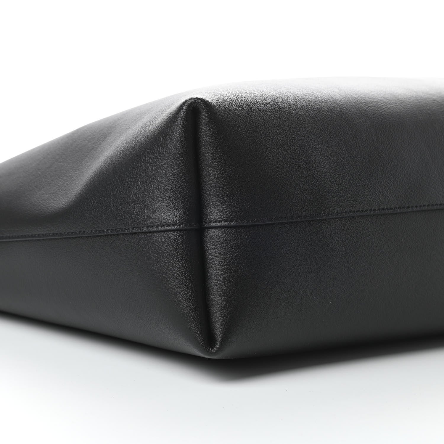 Saint Laurent Calfskin Large Shopping Tote Black 10 of 11