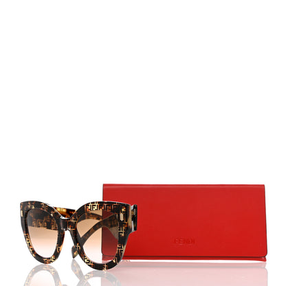 Fendi Acetate Fendi Roma Cat Eye Sunglasses FF 0435/S Havana 7 of 7