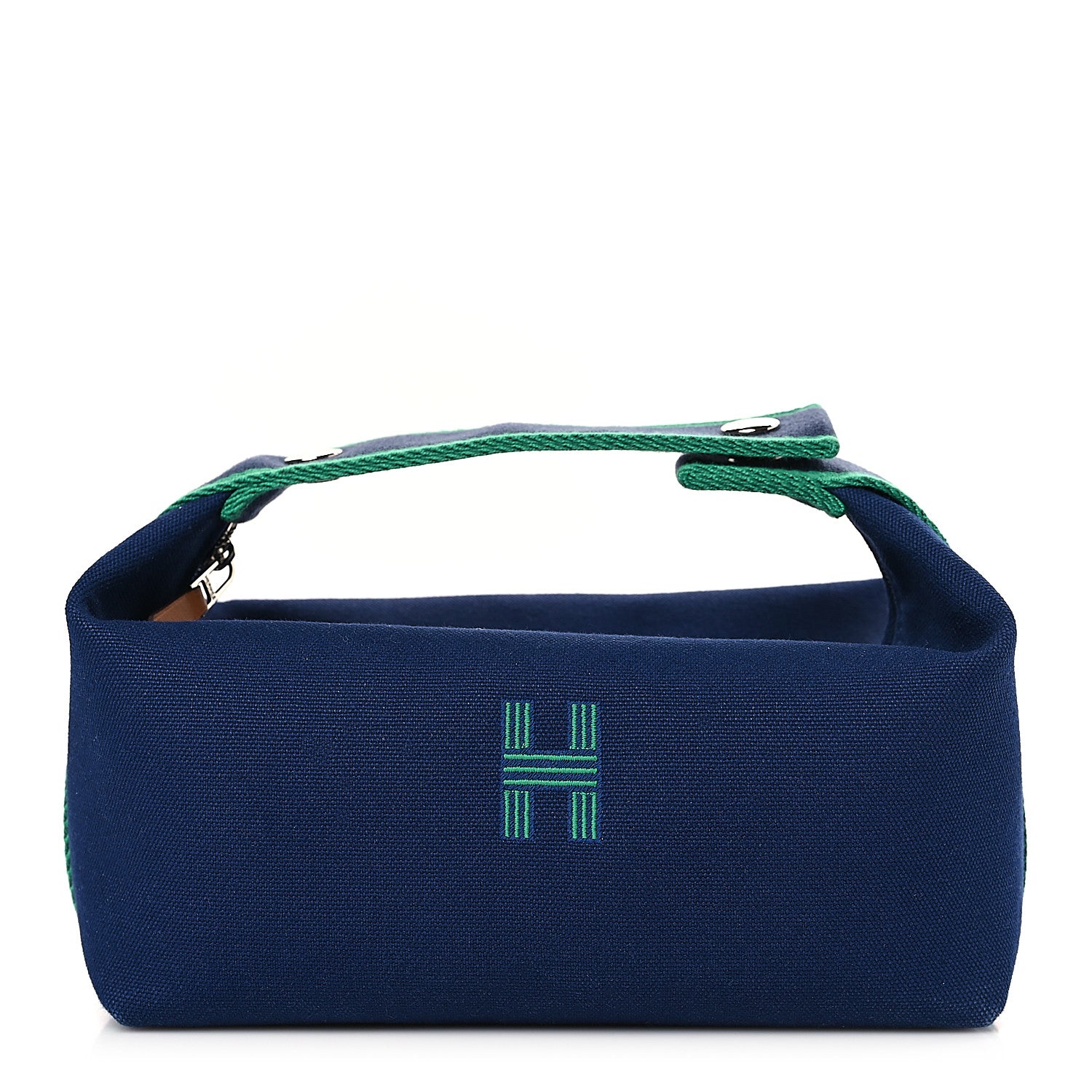 Hermes Canvas Small Bride-A-Brac Pouch Marine 1 of 8