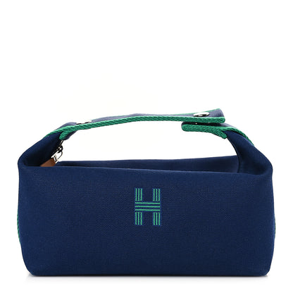 Hermes Canvas Small Bride-A-Brac Pouch Marine 1 of 8