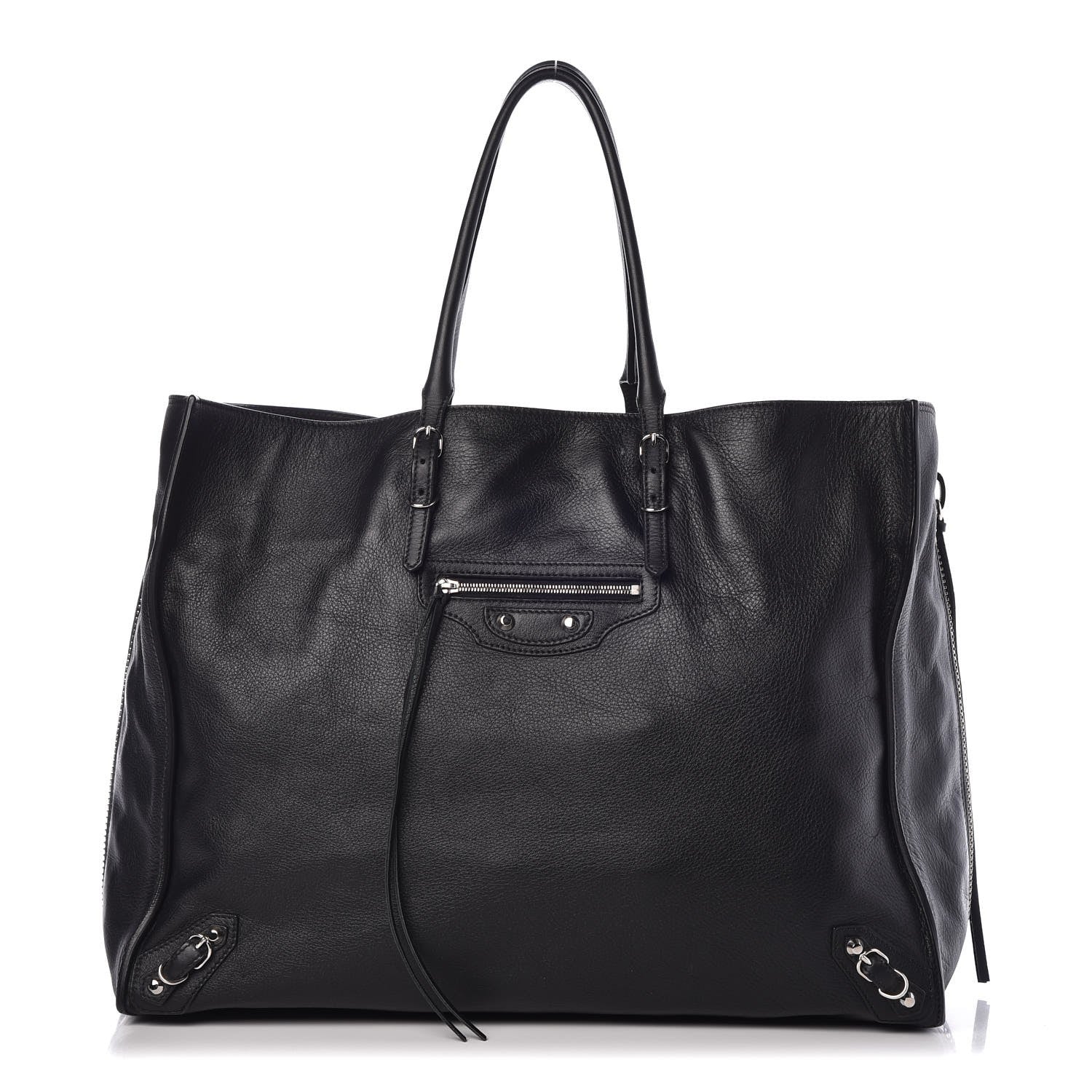 Balenciaga Supple Calfskin Papier A4 Zip Around Tote Black 1 of 8