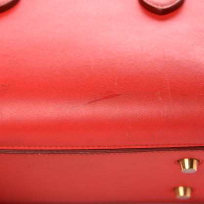 Celine Smooth Calfskin Small Tie Knot Tote Red 21 of 25