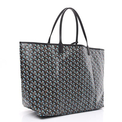 Goyard Goyardine Saint Louis Claire Voie GM Black Blue 2 of 8