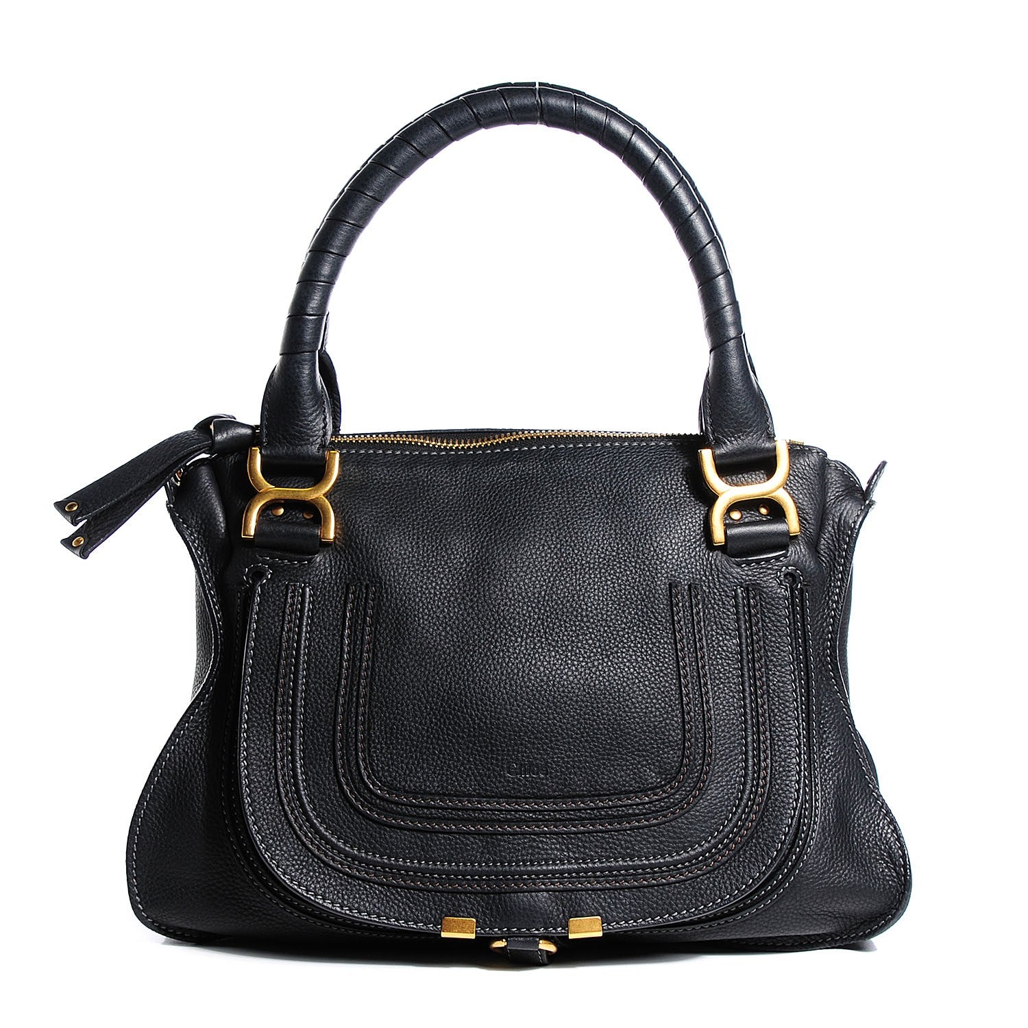 Chloe Calfskin Medium Marcie Satchel Black 1 of 11