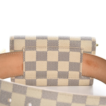 Louis Vuitton Damier Azur Pochette Solo Belt 90 36 7 of 10