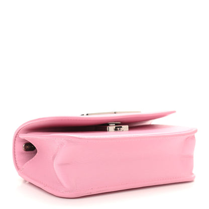 Balenciaga Calfskin Stripe Embossed Gossip Chain Bag XS Candy Pink 4 of 9
