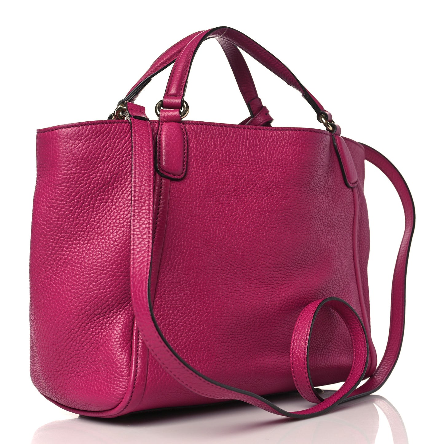 Cellarius Calfskin Small Soho Shoulder Bag Bright Bouganville