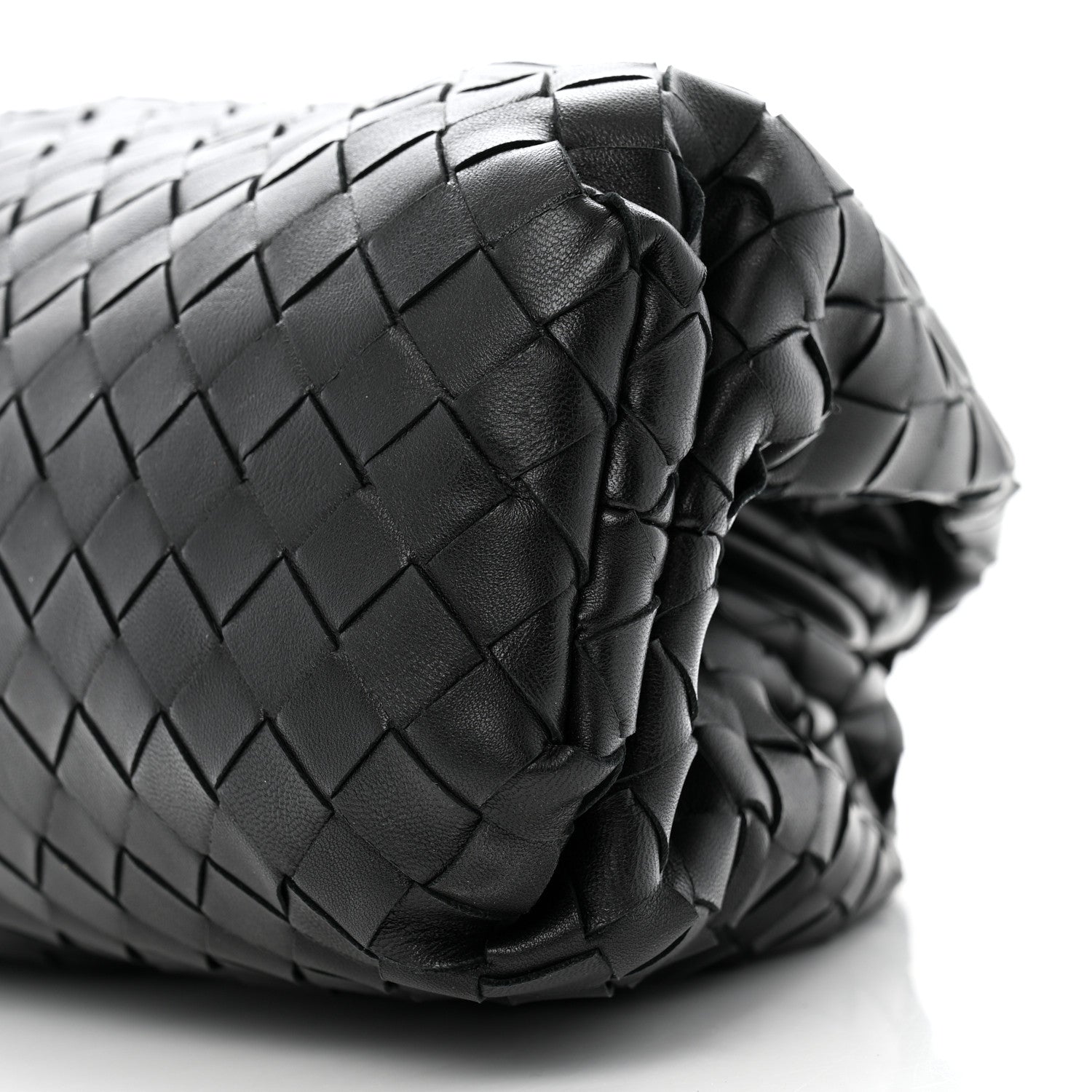 Bottega Veneta Nappa Maxi Intreccio The Pouch Oversized Clutch Black 10 of 11