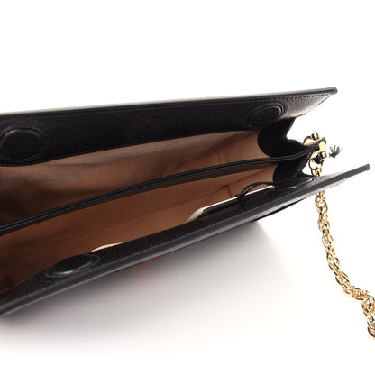 Gucci Calfskin GG Web Small Ophidia Chain Shoulder Bag Black 5 of 10