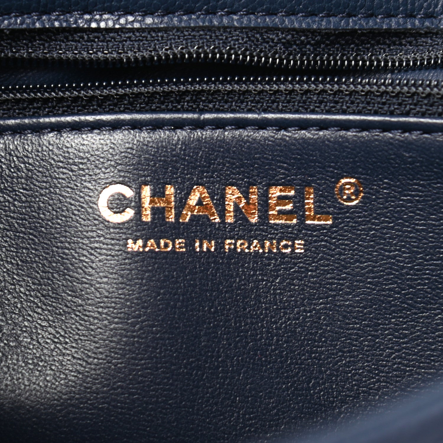 Chanel Caviar Quilted Medium Sweet Classic Flap Navy Blue 5 of 9