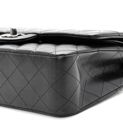 Chanel Lambskin Quilted Medium Double Flap So Black 10 of 10