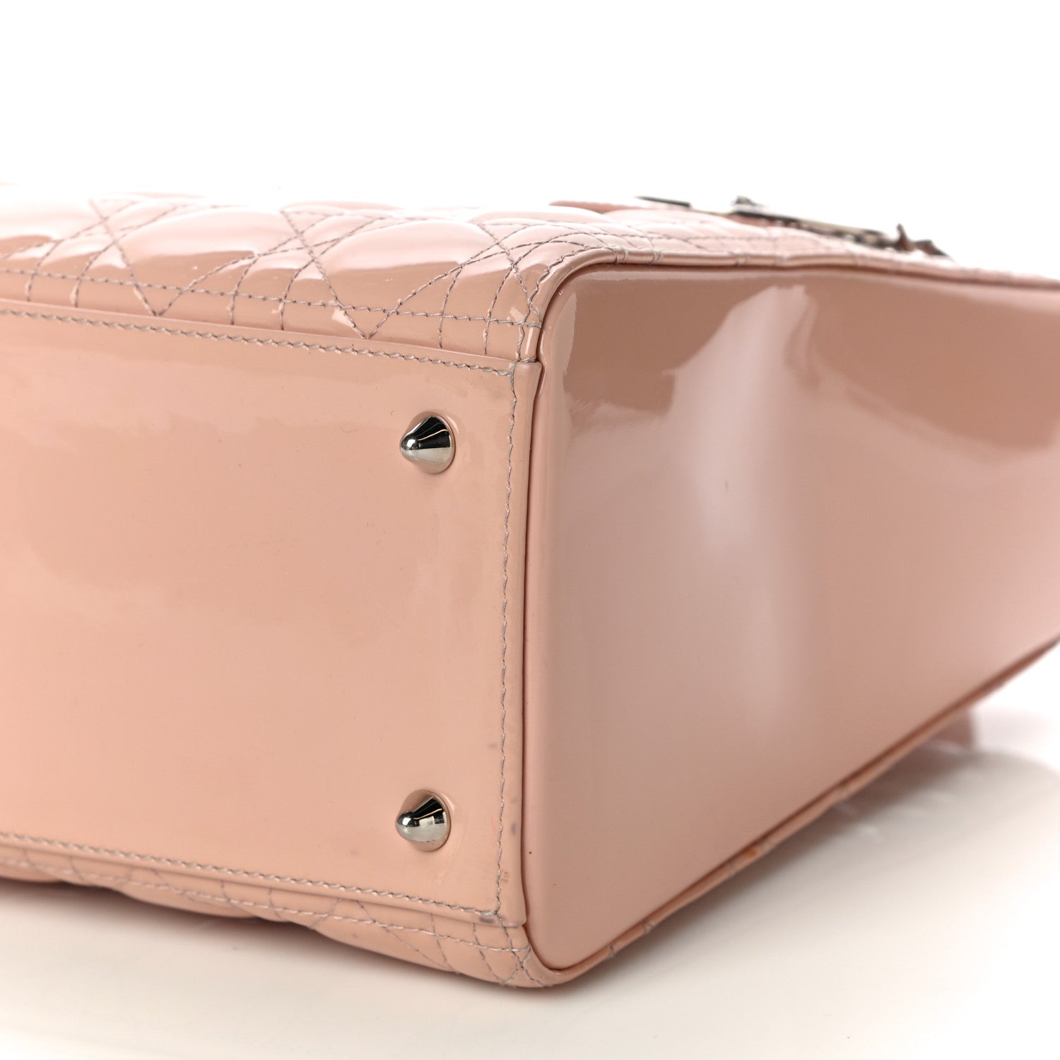 Christian Dior Patent Cannage Medium Lady Dior Light Pink 8 of 13